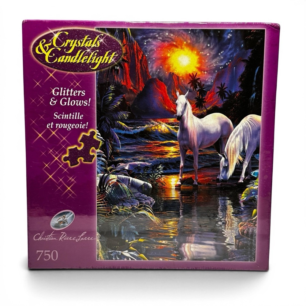 Crystals & Candlelight Glitters & Glows 750 Pc Puzzle Eternal Mystery